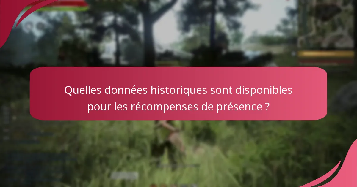 Quelles tendances ont émergé dans les récompenses de présence quotidienne ?