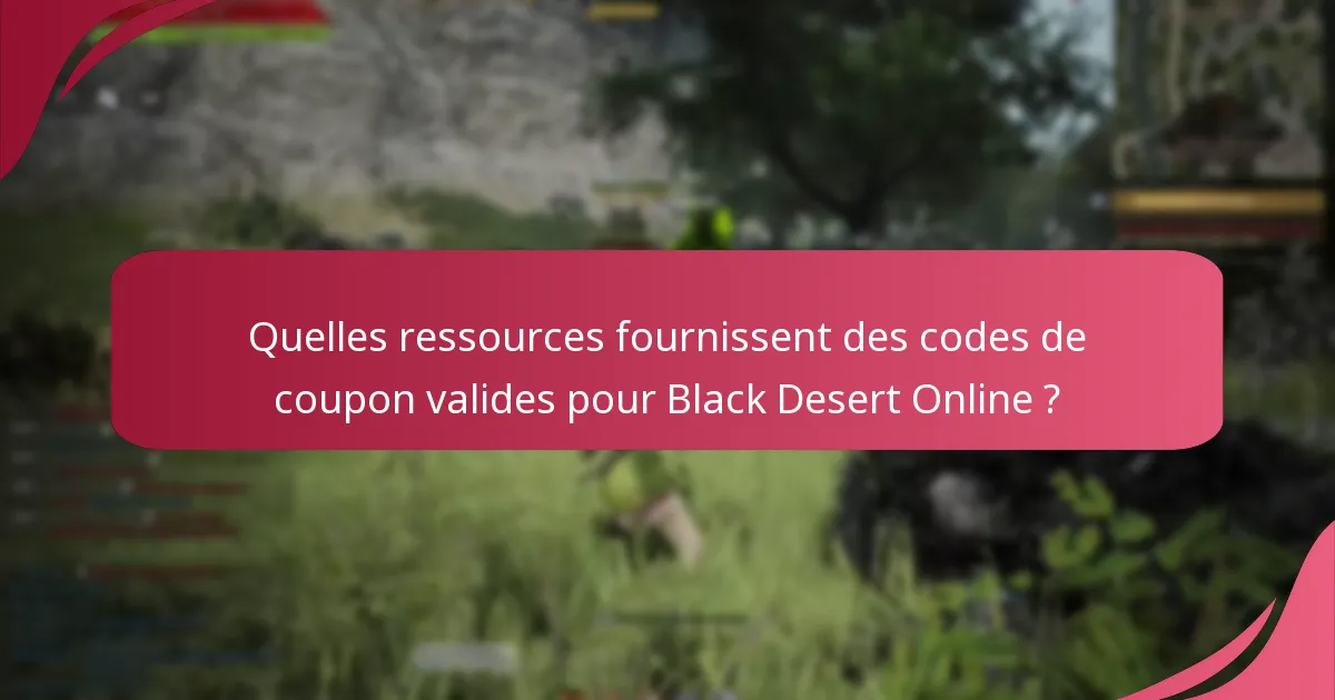 Comment les utilisateurs peuvent-ils dépanner les problèmes de code de coupon dans Black Desert Online ?